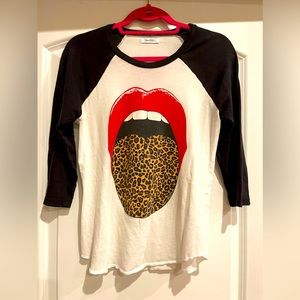 Lauren Moshi baseball T in great condition. Soft, size Small